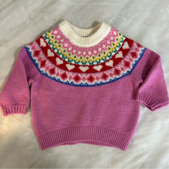 Old Navy Pink Fair Isle Sweater
Size: 6–12 Months (Baby) - Picture 3 of 7